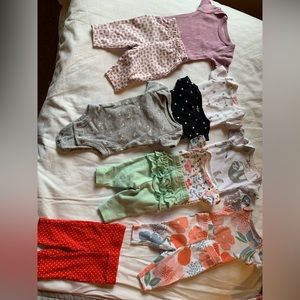 Preemie onesies and pants